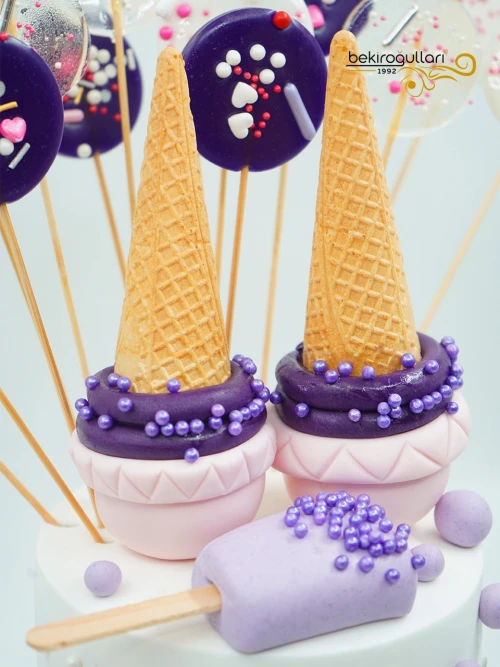 Dondurma Temalı Butik Pasta