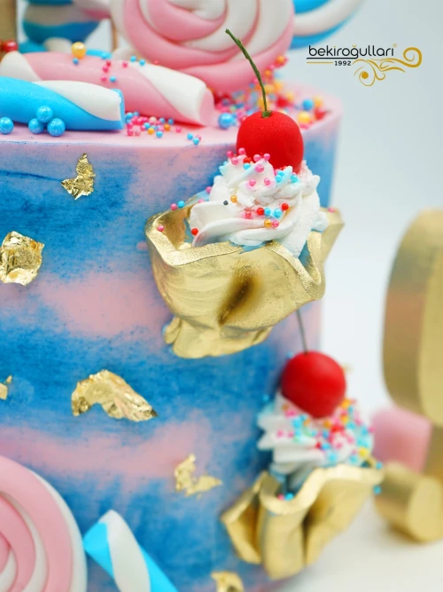 Dondurma Temalı Butik Pasta