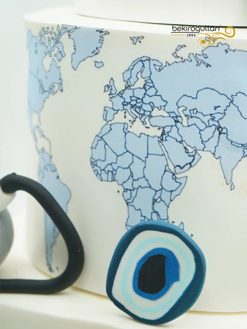 Dünya Haritası Detaylı Pasta