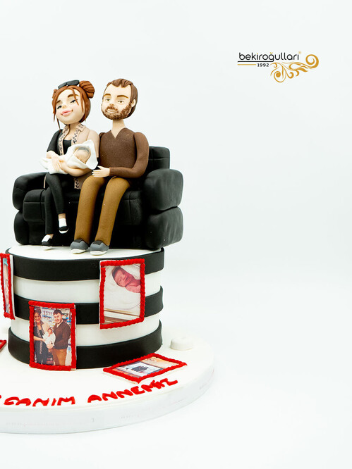 Fotoğraf Detaylı Aile Konsept Pasta