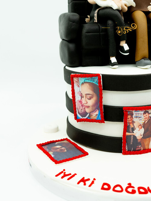 Fotoğraf Detaylı Aile Konsept Pasta