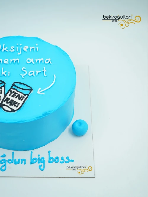 İçecek Detaylı Çizim Pasta