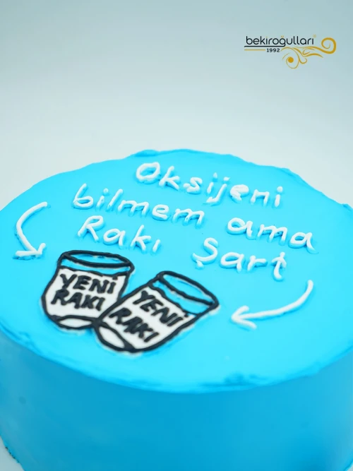 İçecek Detaylı Çizim Pasta