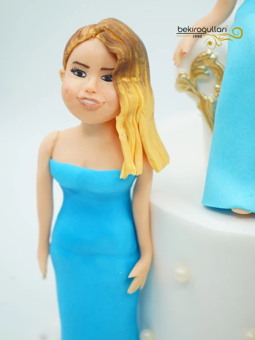 Kadın Arkadaşlar Figür Butik Pasta