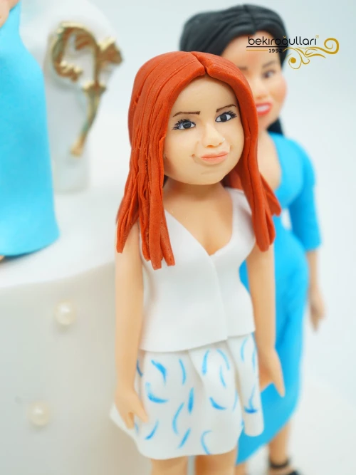 Kadın Arkadaşlar Figür Butik Pasta
