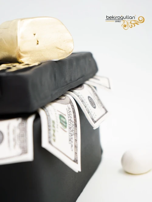 Kadın Figür Dolar Çanta Butik Pasta