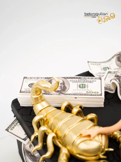 Kadın Figür Dolar Çanta Butik Pasta