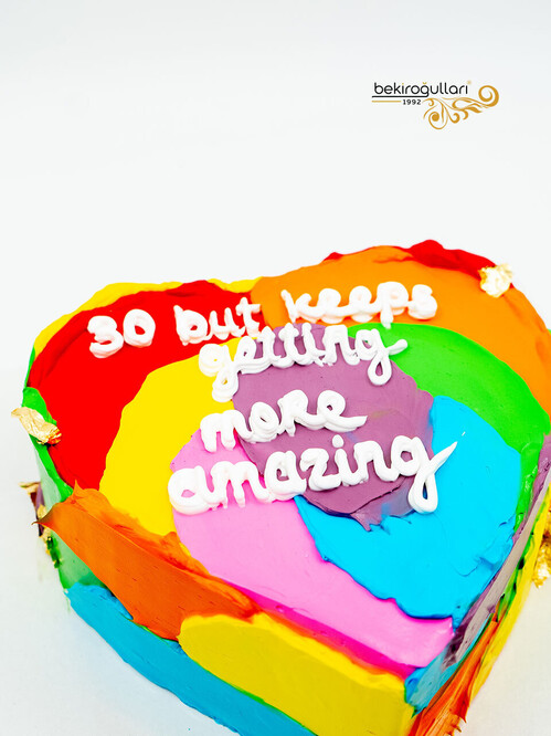 Kalp Naked Sıvama Pasta