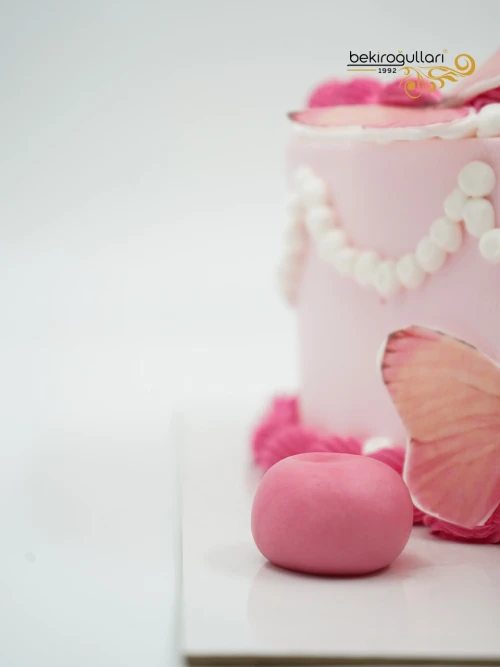 Kelebek Detay Pembe Naked Pasta