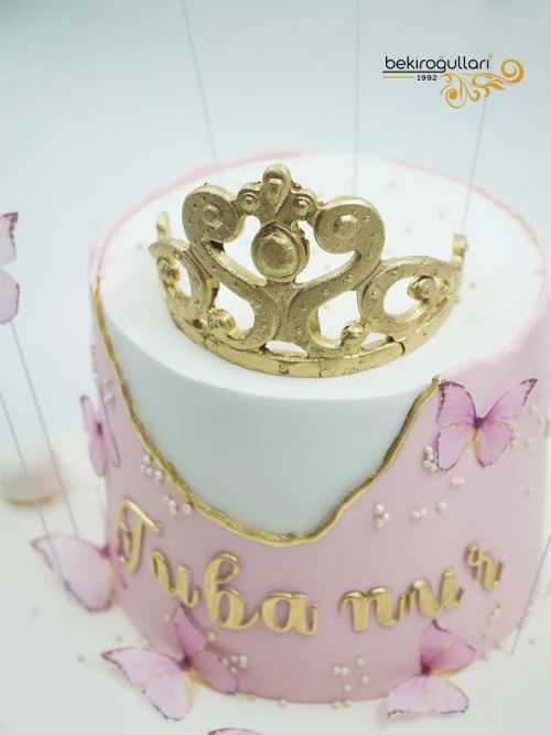 Kelebek Detaylı Butik Pasta