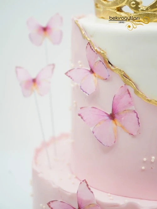 Kelebek Detaylı Konsept Pasta