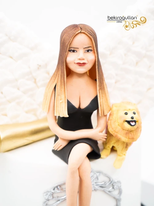 Kişisel Kadın Figür Butik Pasta