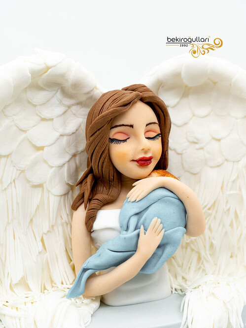 Melek Kanatlı Anne Bebek Pasta