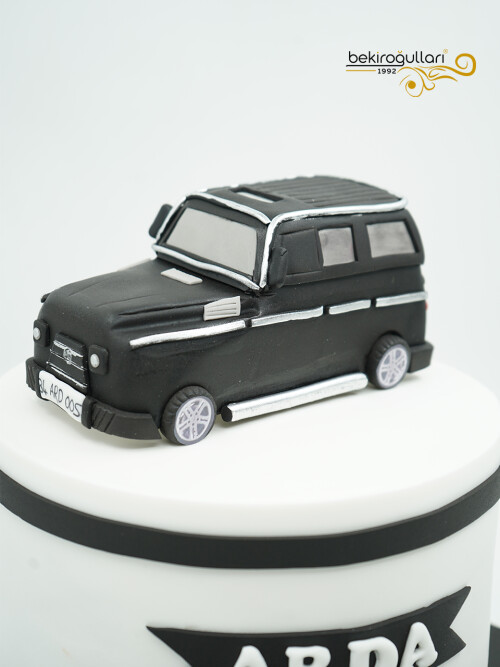 Mercedes Araba Detaylı Pasta