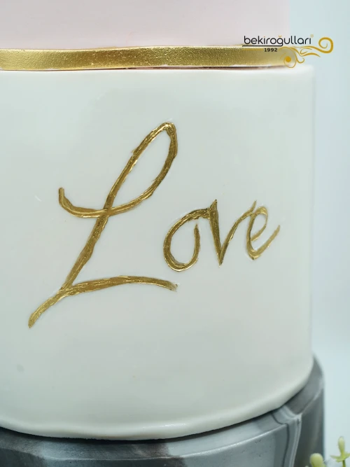 Mermer Desenli Tasarım Butik Pasta