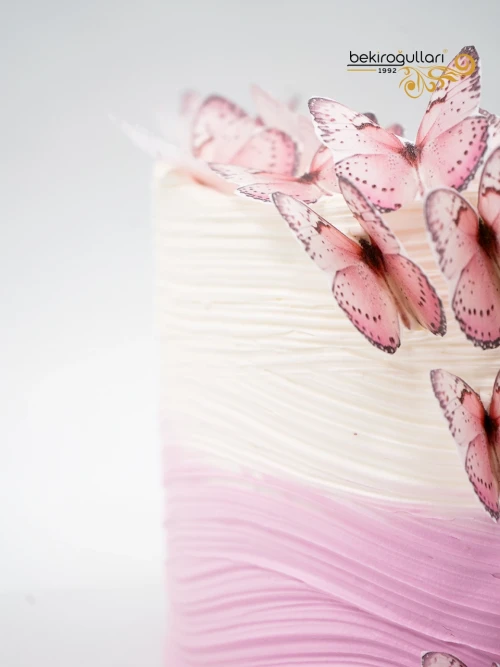 Pembe Kelebek Detay Naked Pasta