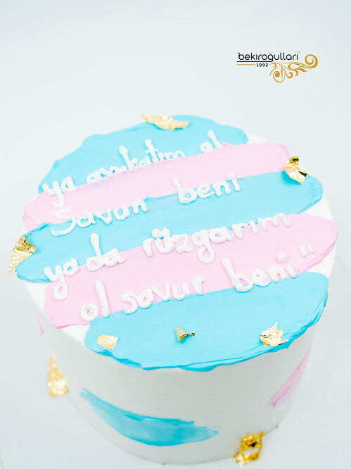 Pembe Mavi Naked Sıvama Pasta