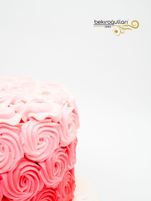 Pembe Tonları Sıvama Pasta