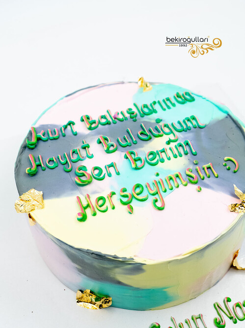 Renkli Naked Sıvama Pasta