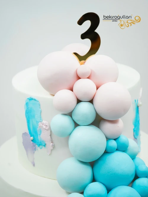 Renkli Toplar Tasarım Pasta