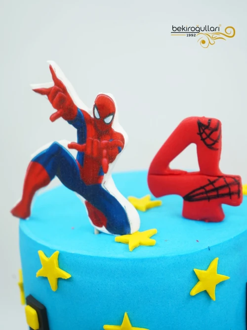 Spiderman Tasarım Pasta