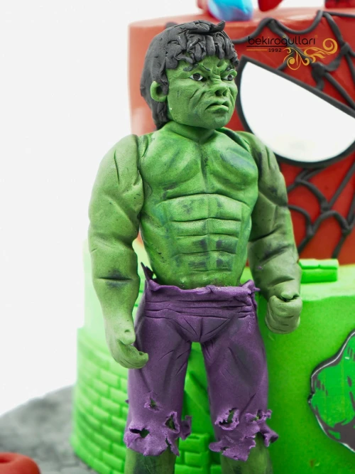 Spiderman Ve Hulk Konsept Pasta