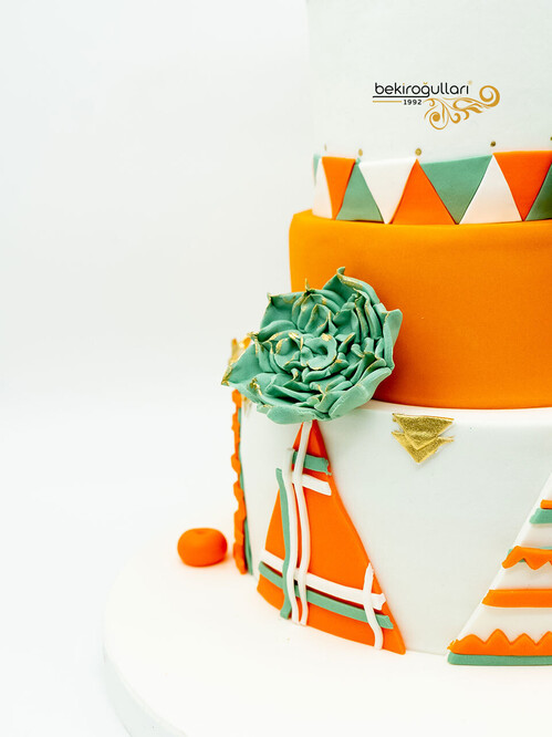 Sukulent Detaylı Butik Pasta