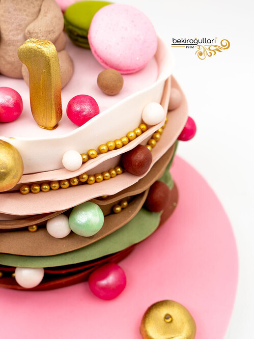 Süslemeli Ayı Butik Pasta