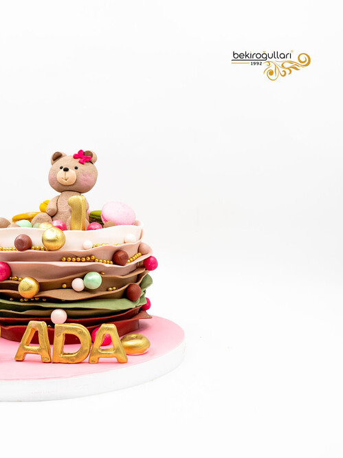 Süslemeli Ayı Butik Pasta