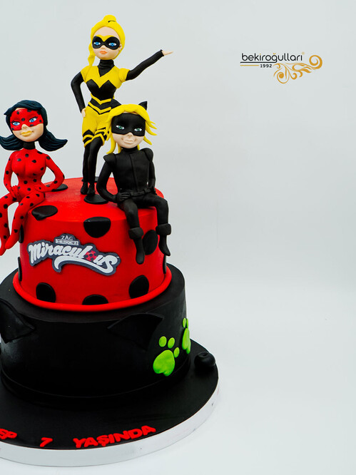 Uğur Böceği ve Kara Kediler Pasta