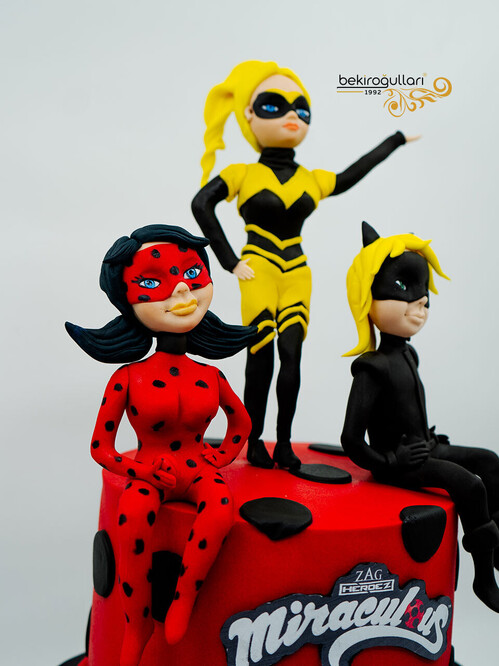 Uğur Böceği ve Kara Kediler Pasta