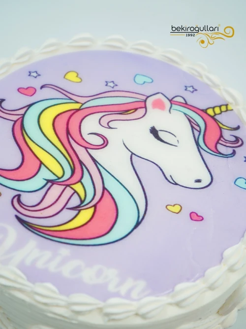 Unicorn Resimli Pasta