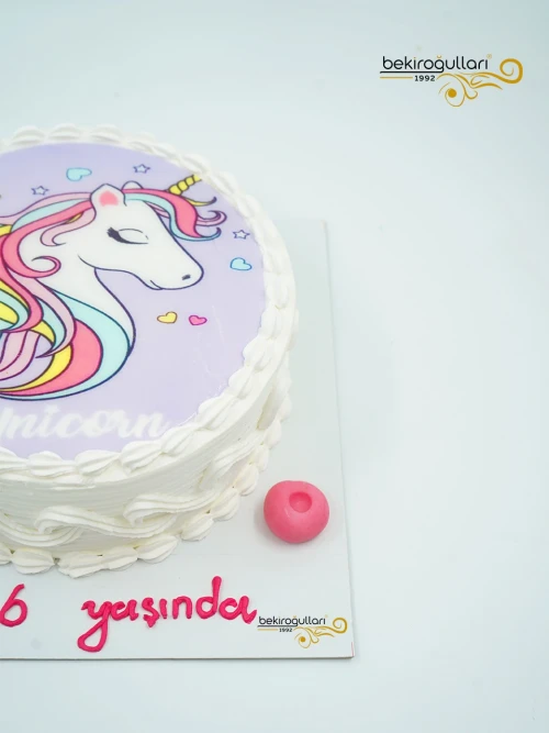 Unicorn Resimli Pasta