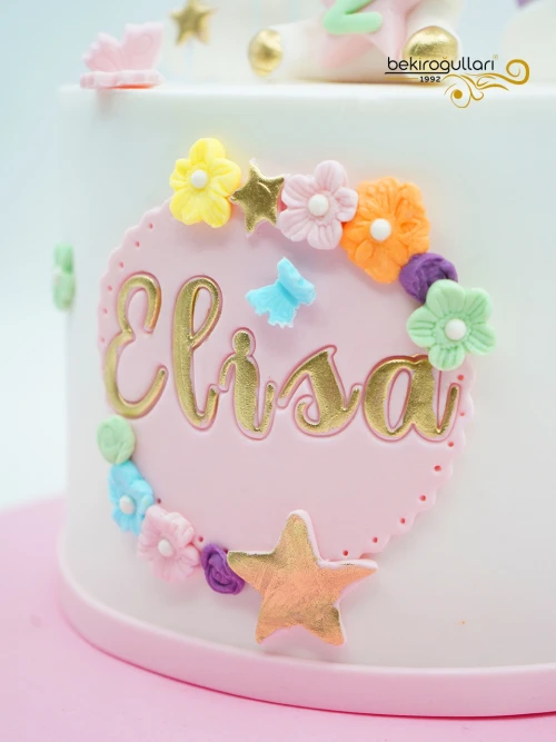 Unicorn Ve Gökkuşağı Butik Pasta