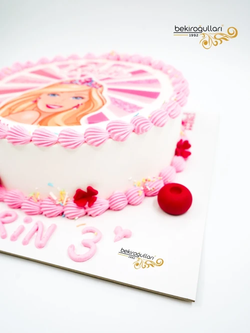 Barbie Resimli Pasta