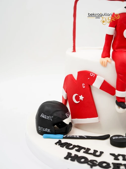 Buz Hokeyi Tasarım Pasta