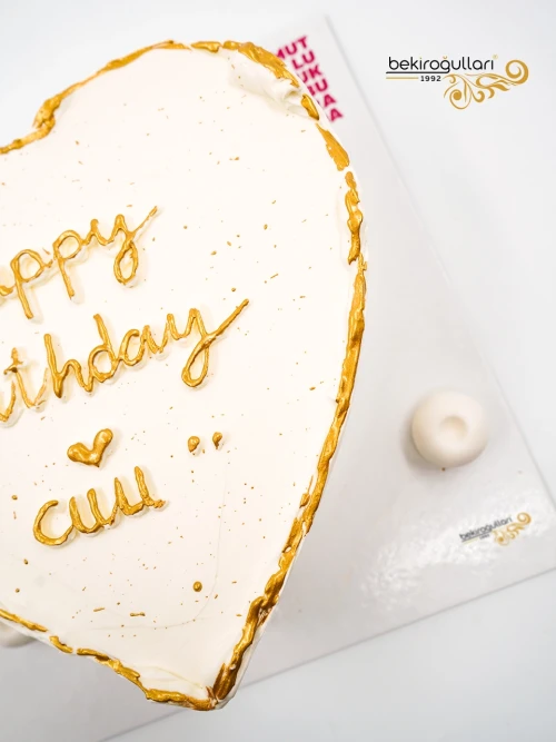 Gold Detay Kalp Naked Pasta