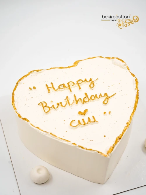 Gold Detay Kalp Naked Pasta