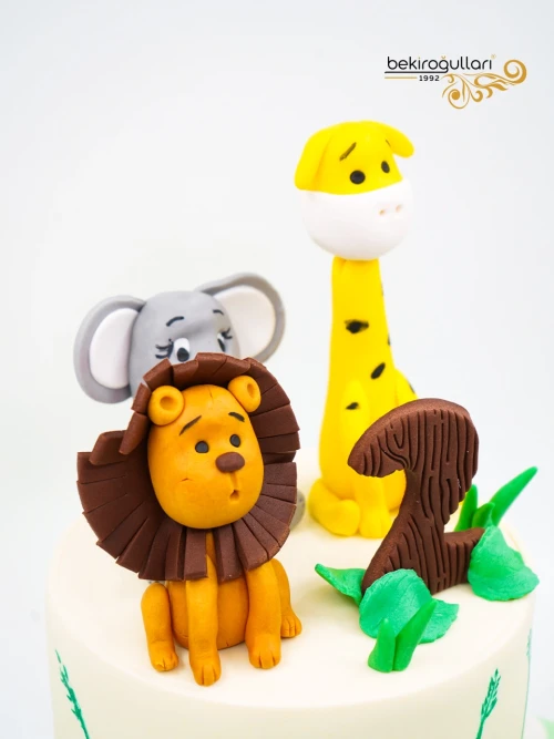 Hayvanlar Alemi Tasarım Pasta