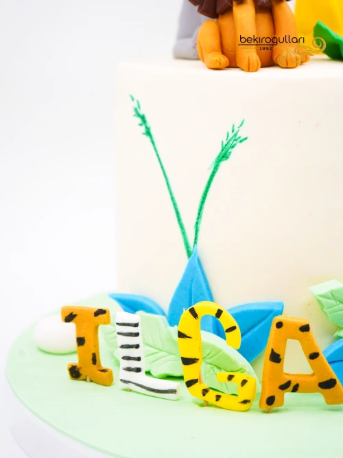 Hayvanlar Alemi Tasarım Pasta