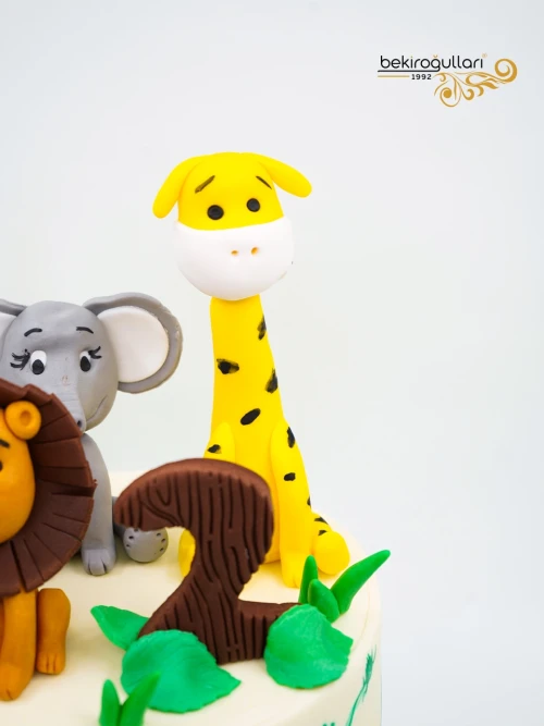 Hayvanlar Alemi Tasarım Pasta