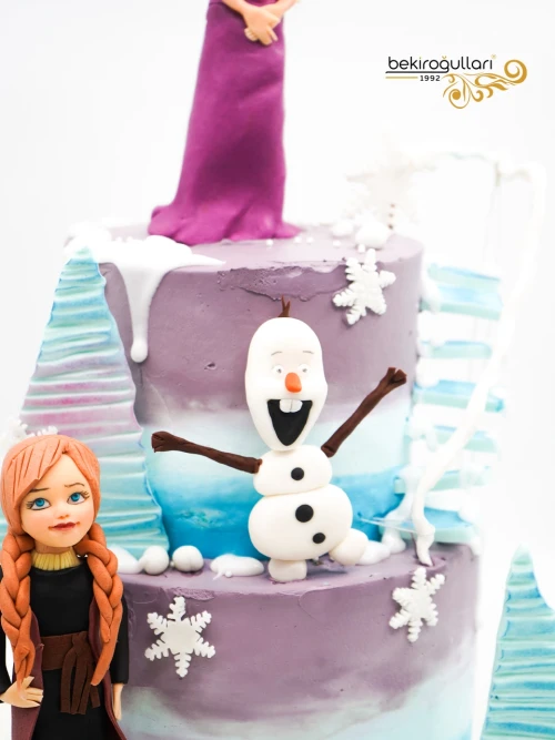 Karlar Ülkesi Tasarım Pasta