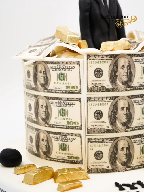 Kişisel Deta Dolar Tasarım Pasta