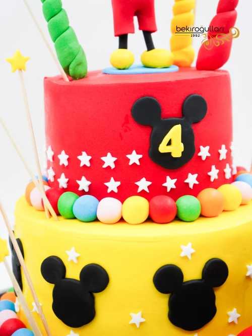 Mickey Mouse Tasarım Butik Pasta