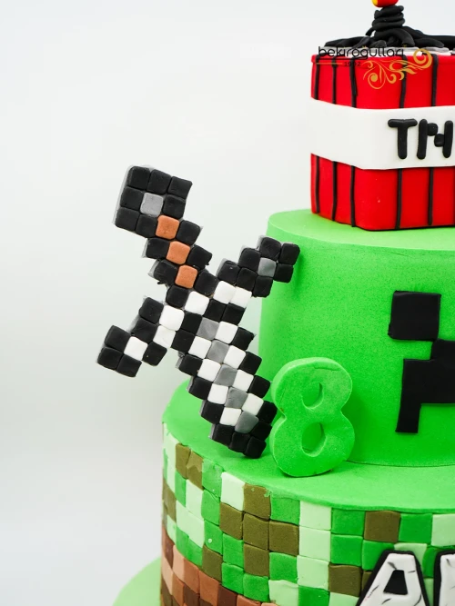 Minecraft Tasarım Pasta