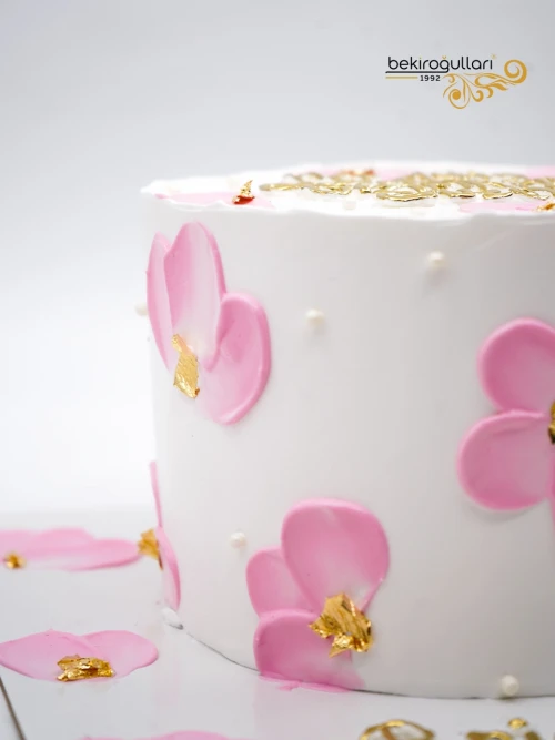 Pembe Çiçek Detay Naked Pasta