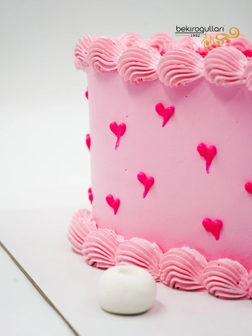 Pembe Kalp Detay Naked Pasta