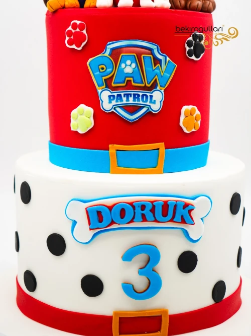 Sevimli Köpekler Tasarım Pasta