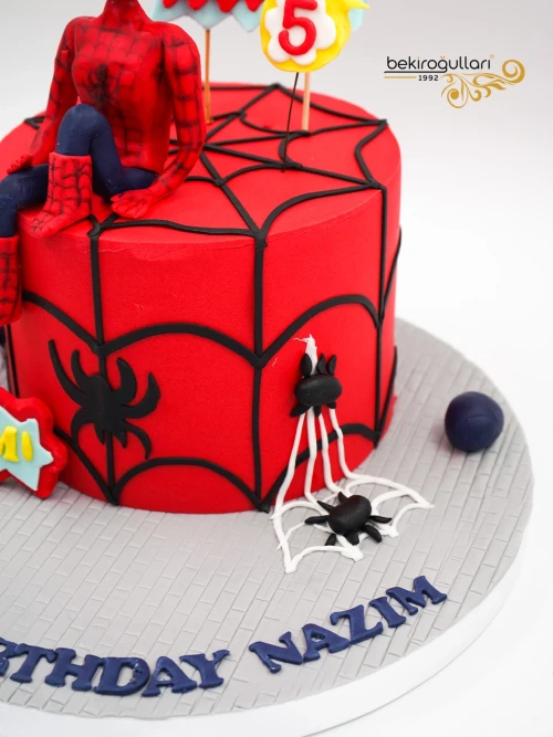 Spiderman Detay Tasarım Pasta