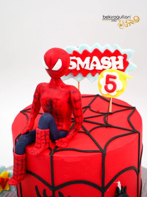 Spiderman Detay Tasarım Pasta